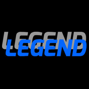 LEGEND blue/grey double shade - Ladies Aero Tee Design