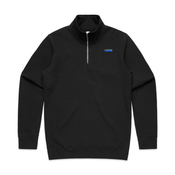 LEGEND blue/grey double shade - Mens Half Zip Thumbnail